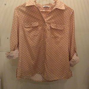 Polka dot button up